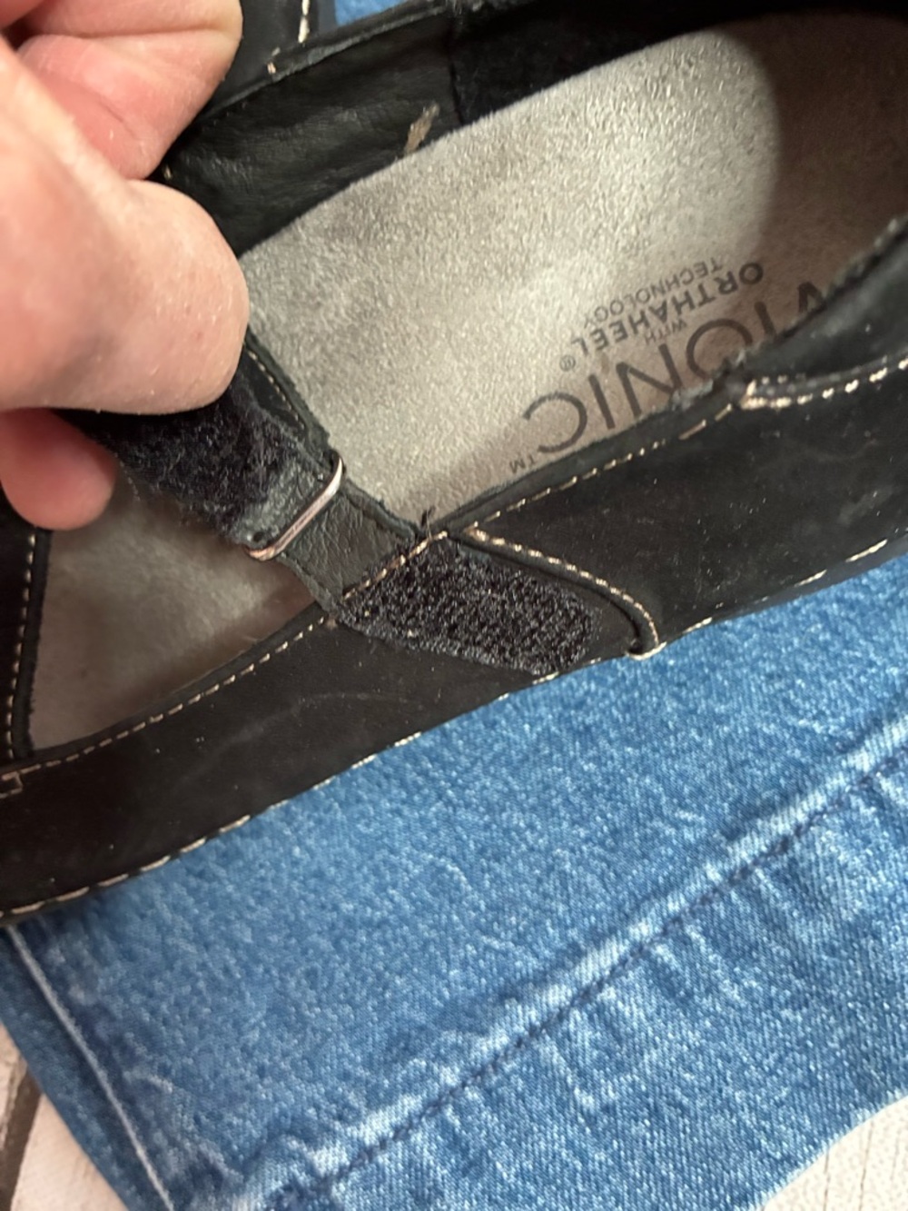 Vionic Judith Mary Janes Black Suede  Flats - Picture 10 of 11